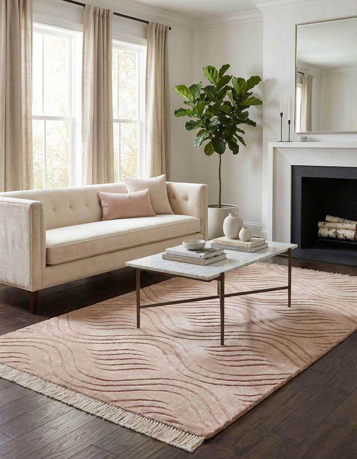 Detail image of 2' 7 x 4' 11  Hand Knotted Darya Wool Rug