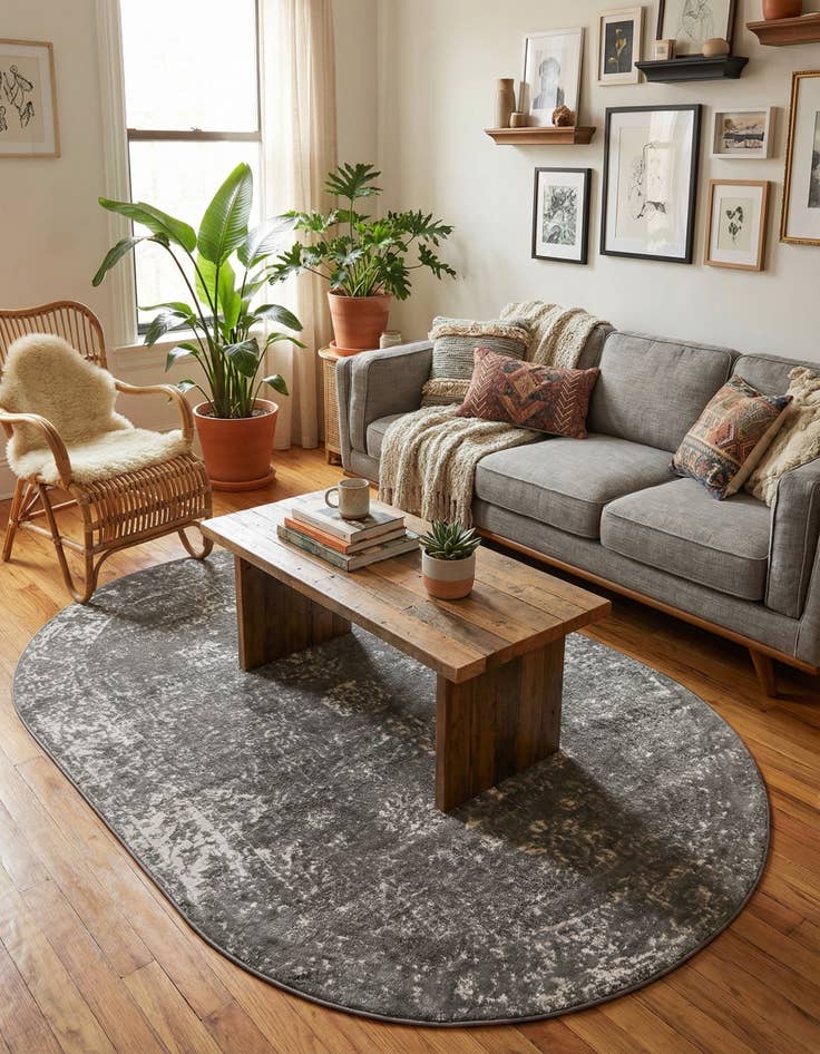 Detail image of  5' 3 x 8' Monte Carlo Oval Rug