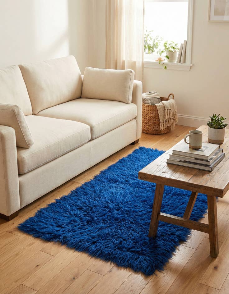 Detail image of 2' 2 x 4' 3  Hand Knotted Moroccan Wool Runner Rug