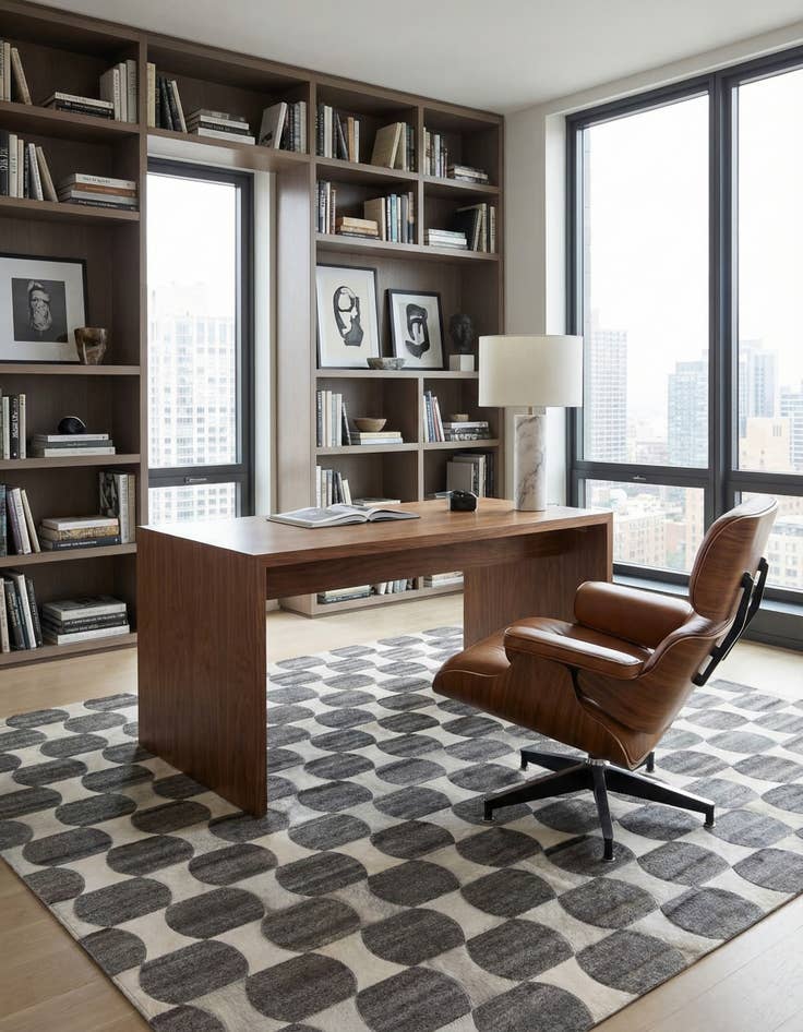 Detail image of 5' 3 x 8' Cowhide Rug