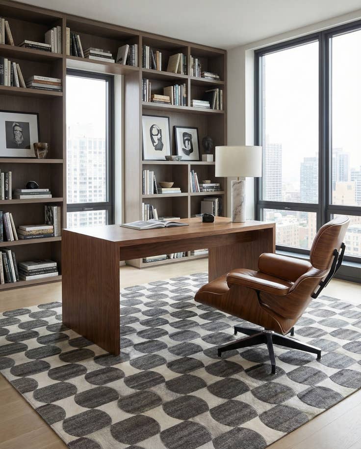 Detail image of 5' 3 x 8' Cowhide Rug