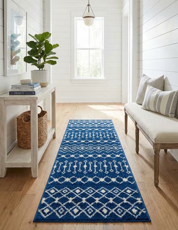 2' x 6' Moroccan Trellis Runner Rug