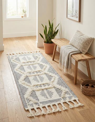 2' 2 x 5' 1 Hand Woven Arizona Wool Runner Rug