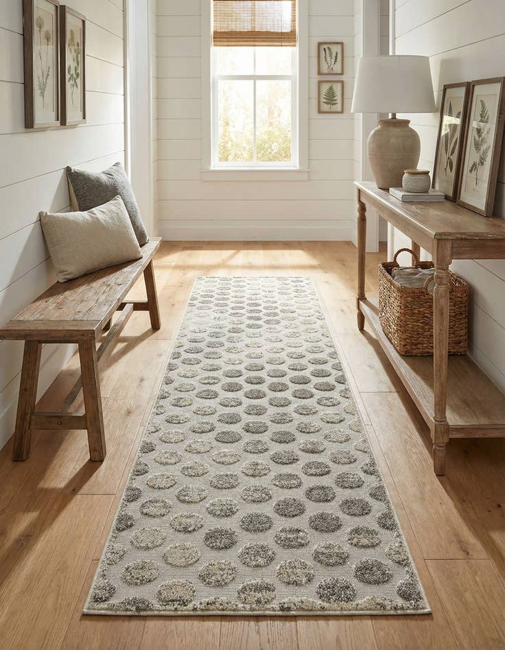 Detail image of  2' 7 x 10'  Washable Sabrina Soto Indoor / Outdoor Runner Rug