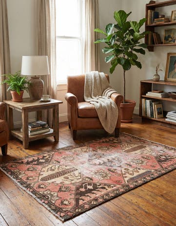 3' 4 x 5' Hand Knotted Ultra Vintage Persian Wool Rug