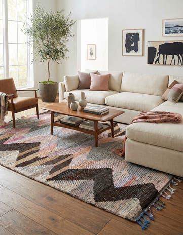 8' 5 x 10' 3 Hand Knotted Moroccan Wool Rug