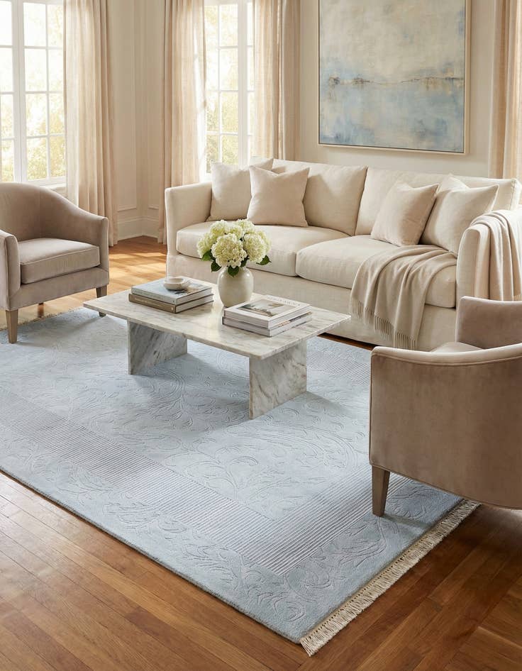 Detail image of 5' 7 x 7' 10  Hand Knotted Darya Wool Rug