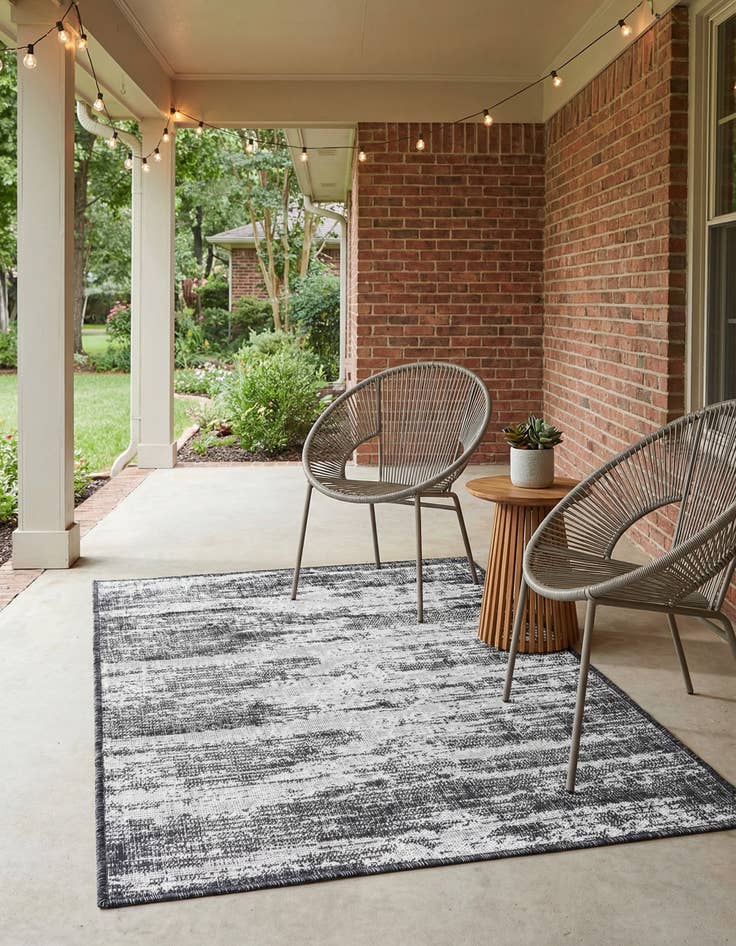 Detail image of 3' x 5' 3  Washable Modern Indoor / Outdoor Rug