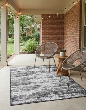 3' x 5' 3 Easy-Clean Modern Indoor / Outdoor Rug