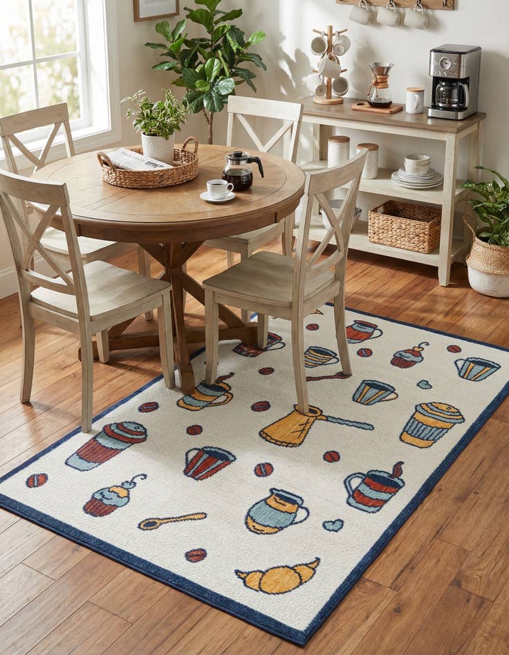 Detail image of 5' x 7' 7  Washable  Indoor / Outdoor Rug