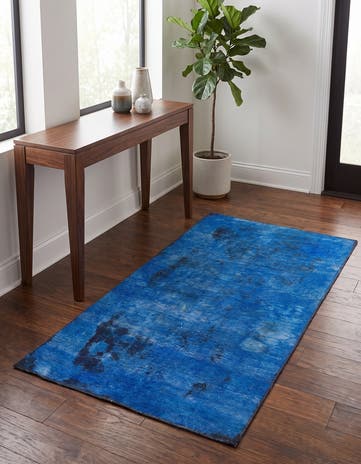 3' 7 x 6' Hand Knotted Ultra Vintage Persian Wool Rug