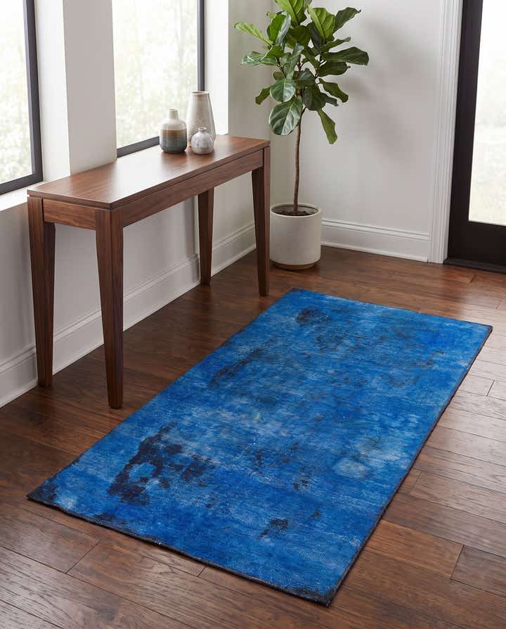 3' 7 x 6' Hand Knotted Ultra Vintage Persian Wool Rug