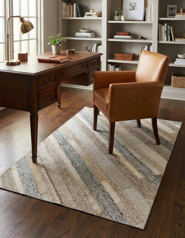 Detail image of 2' 1 x 3' Cowhide Rug