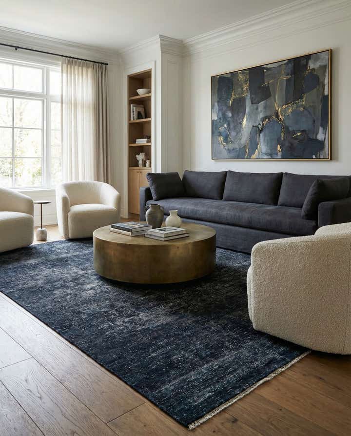 6' 7 x 9' 3 Hand Knotted Ultra Vintage Persian Wool Rug