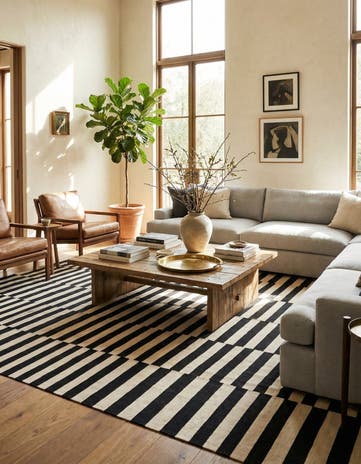 8' 1 x 11' Hand Woven Kilim Modern Wool Rug