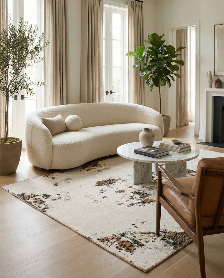Detail image of 175cm x 215cm anudado a mano Ultra Vintage Alfombra Persa Lana