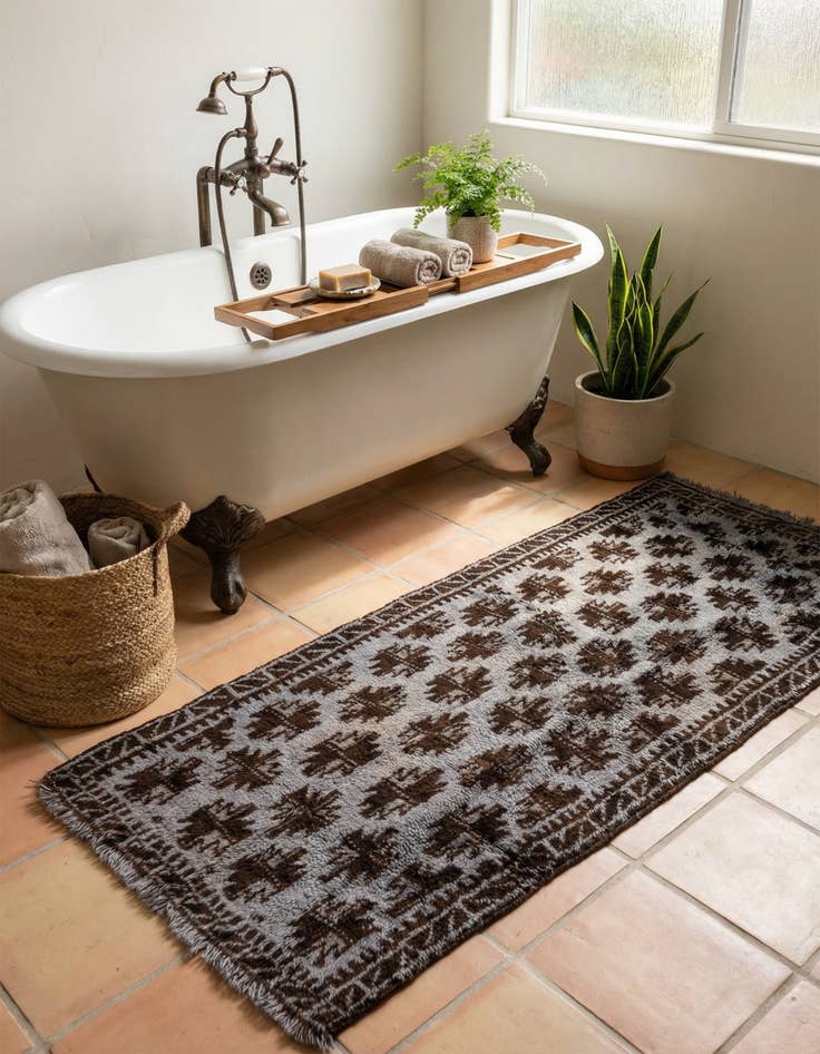 Detail image of 2' 8 x 4' 5  Hand Knotted Balouch Wool Rug