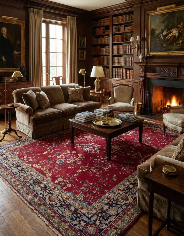 Detail image of  8' 9 x 11' 10  Hand Knotted Tabriz Wool Rug