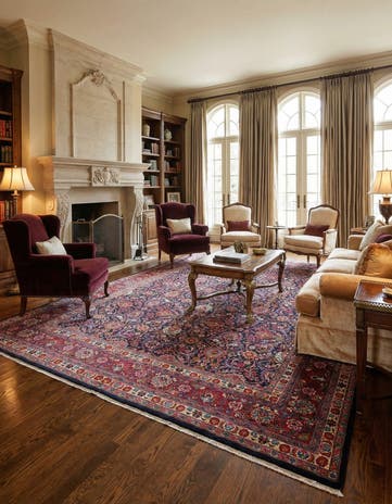 9' 11 x 12' 7 Mashad Wool Rug