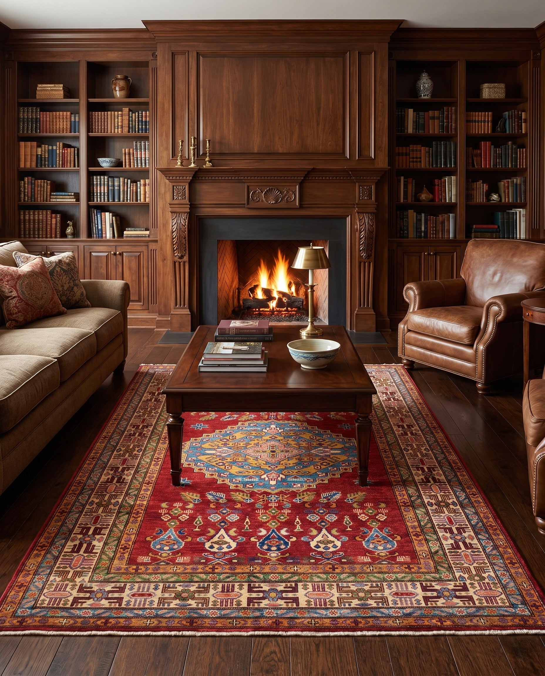 5' 2 x 6' 7 Hand Knotted Kazak Rug