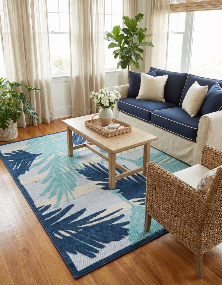 Detail image of 6' x 9'  Washable Aruba Indoor / Outdoor Rug