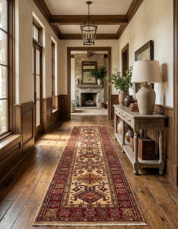 2' 7 x 10' Kazak Wool Runner Rug