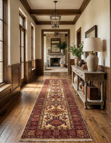 2' 7 x 10' Kazak Wool Runner Rug