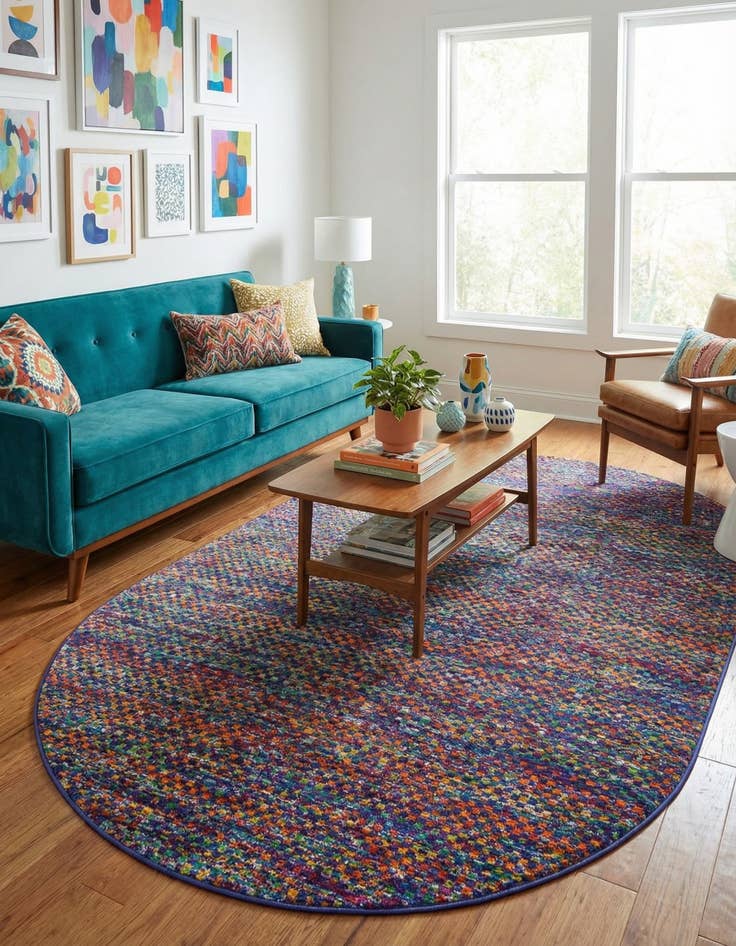 Detail image of  5' 3 x 8' Calypso Oval Rug