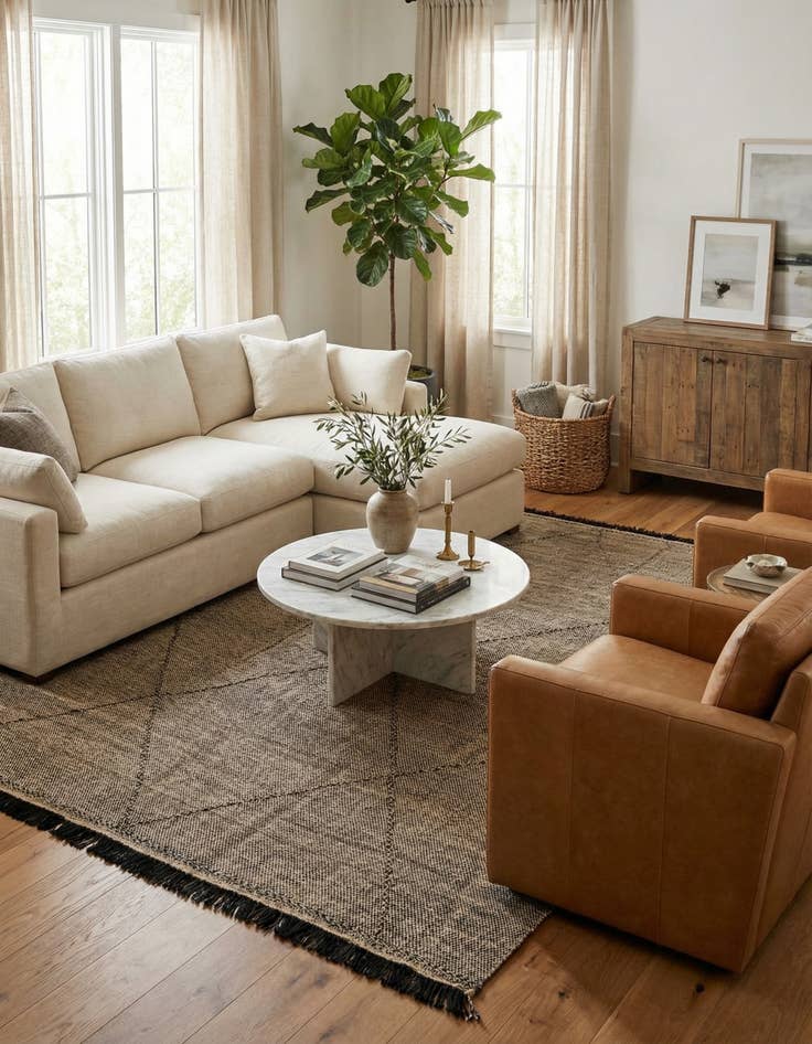 Detail image of 8' 4 x 10'  Hand Knotted Moroccan Wool Rug