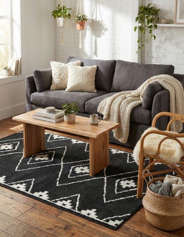 Black Oslo Rug
