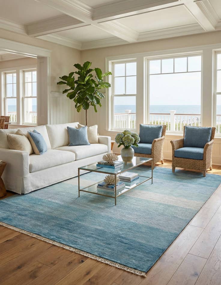 Detail image of  8' 2 x 11' 5  Hand Knotted Darya Wool Rug