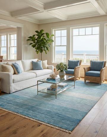 8' 2 x 11' 5 Hand Knotted Darya Wool Rug