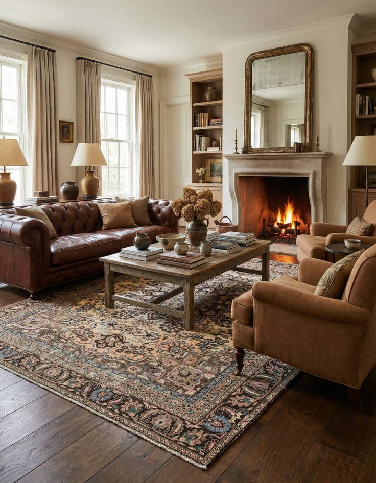 Detail image of 9' x 11' 6 Hamedan Wool Rug