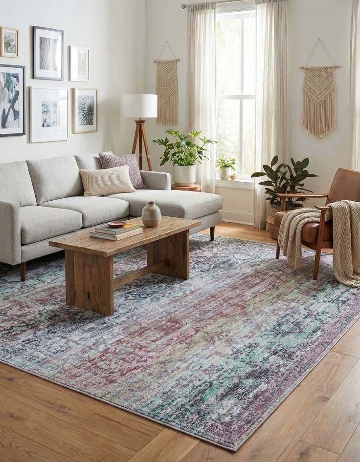 Detail image of  10' 6 x 13'  Washable Francesca Rug