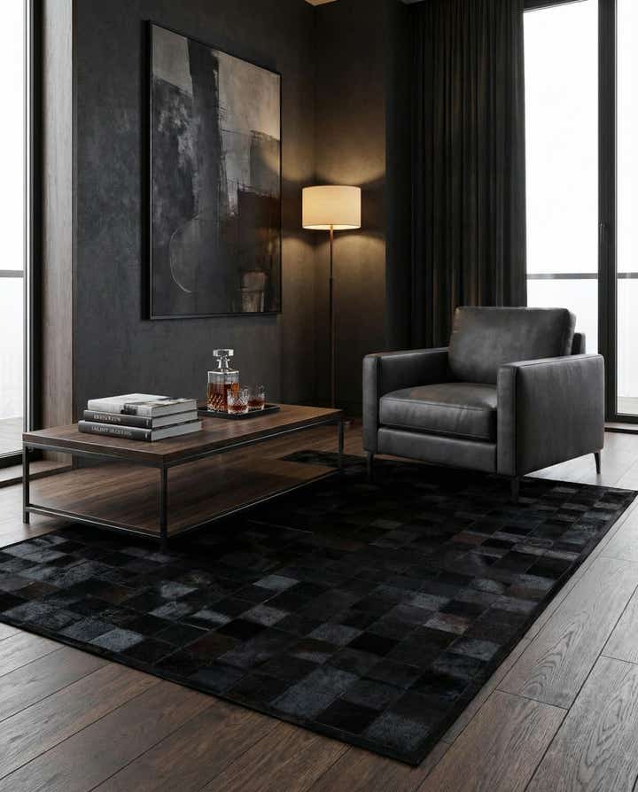 5' 2 x 8' 1 Cowhide - Patchwork Rug