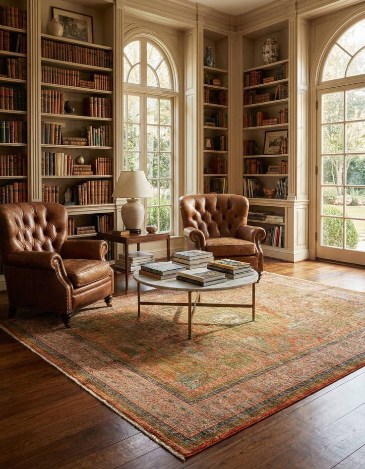 Detail image of 4' 10 x 6' 11  Hand Knotted Mamluk Rug