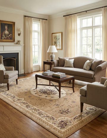 Tan Chateau Rug