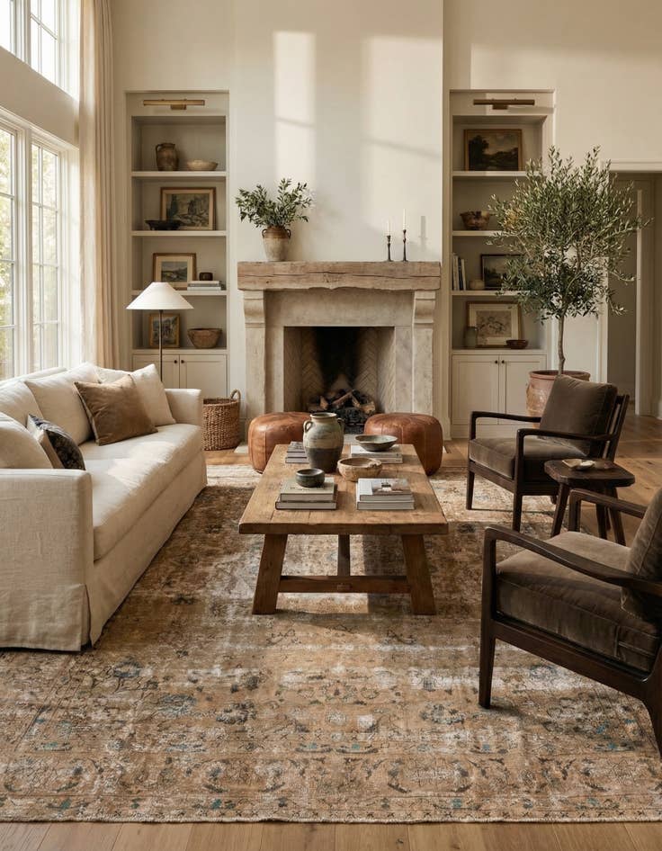 Detail image of  9' 5 x 12' 3  Hand Knotted Ultra Vintage Persian Wool Rug