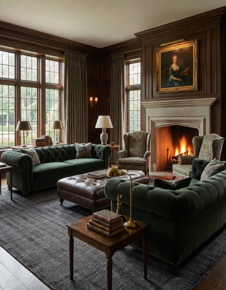 Detail image of  10' x 14' 1  Hand Woven Jill Zarin English Manor Farmhouse Wool Rug