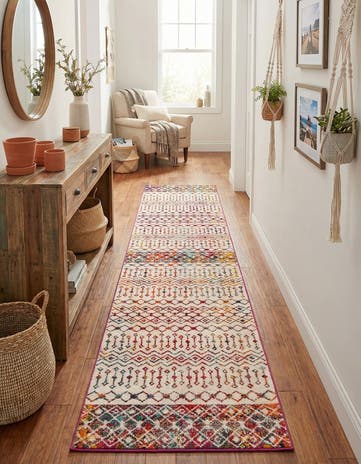 3' 3 x 16' 5 Moroccan Trellis Runner Rug
