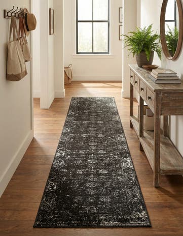 Black Monte Carlo Runner Rug