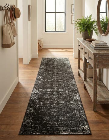 Black Monte Carlo Runner Rug