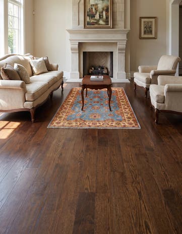 4' 1 x 5' 9 Hand Knotted Peshawar Ziegler Rug