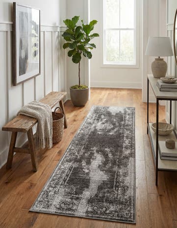 Charcoal Aarhus Runner Rug
