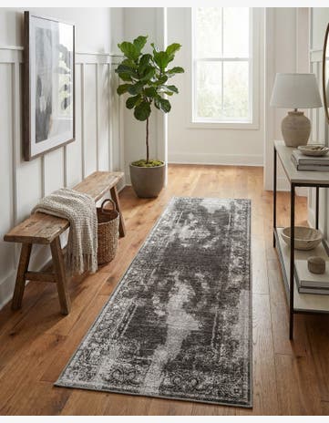 Charcoal Aarhus Runner Rug