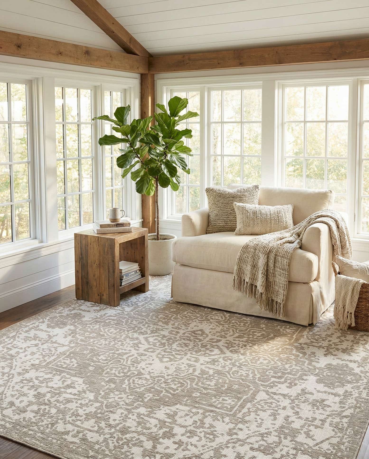 13' x 13' Easy-Clean Jill Zarin Dubai Indoor / Outdoor Square Rug