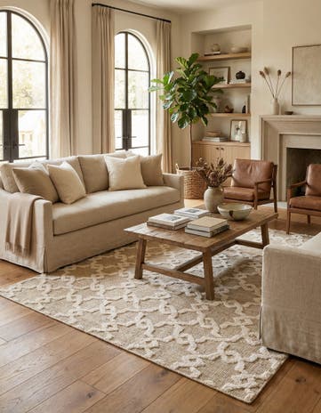 6' x 8' 9 Hand Knotted Luna Rug