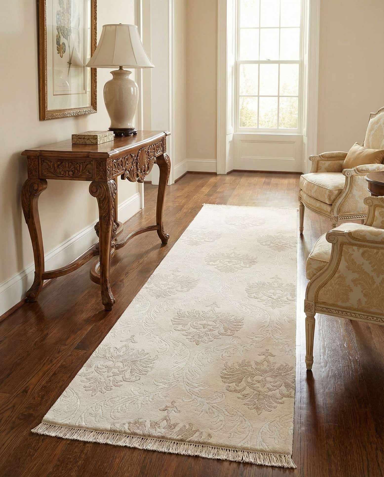 2' 7 x 9' 9 Hand Knotted Darya Wool Runner Rug