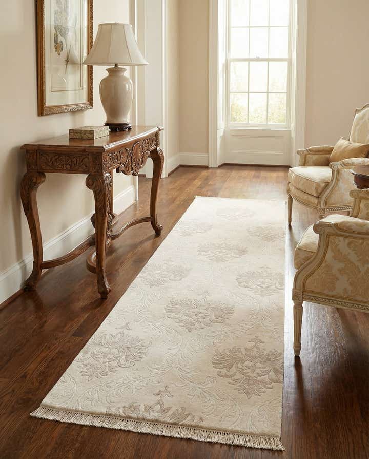 2' 7 x 9' 9 Hand Knotted Darya Wool Runner Rug