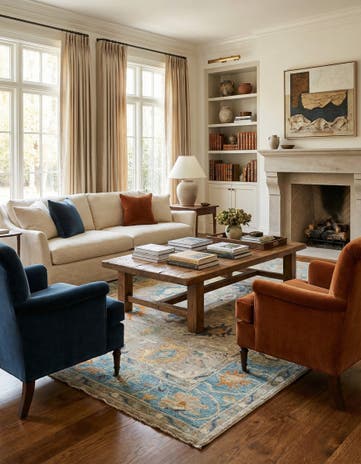 8' 3 x 9' 9 Hand Knotted Oushak Rug
